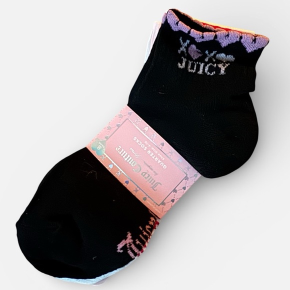 Juicy Couture Accessories - Juicy Couture Quarter Socks – 8 pack